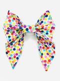 Birthday Dots White Sailor Bow