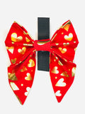 Golden Hearts Red Sailor Bow