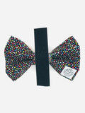 Birthday Dots Black Bow Tie