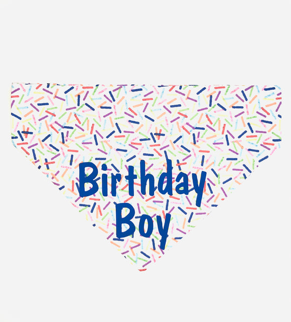 Birthday Boy Sprinkles Slide Bandana